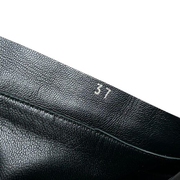 Prada Black Lamb Leather 90s Y2K Pointed Toe Zip Ankle Kitten Heel 7 - Picture 10 of 10